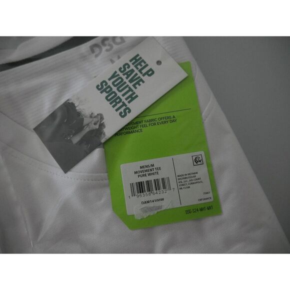 DSG Men's Movement Tee White M - Picture 7 of 7